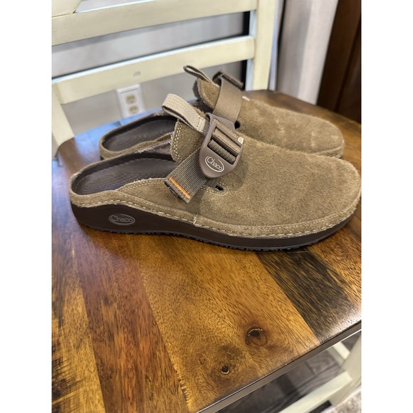 Chaco PAONIA Women's Suede Clog Shoes Size 10 Camel JCH108936 - Picture 1 of 15
